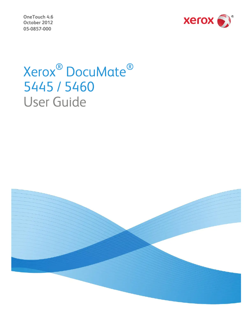 Image de la première page du manuel de l'appareil DocuMate 5460