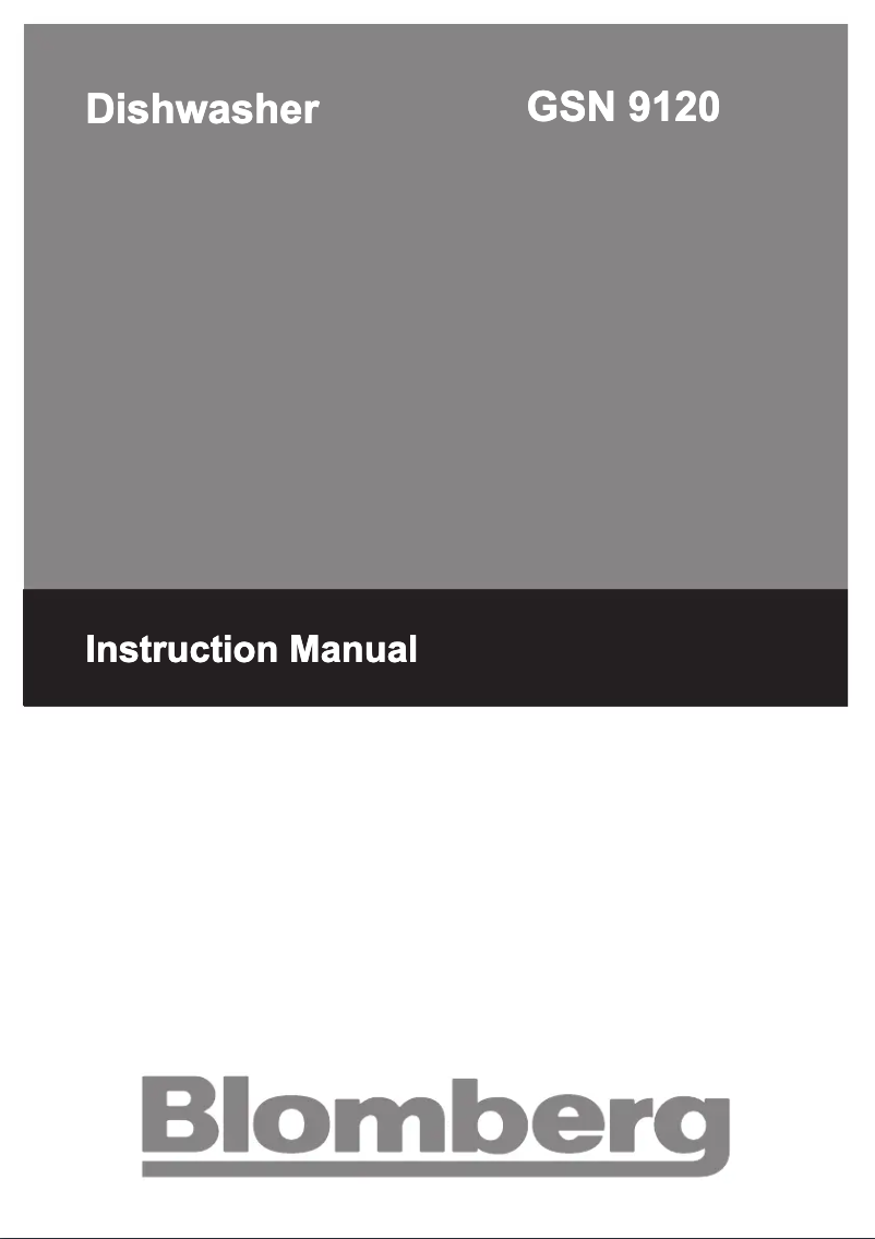 Page n°1 - Manuel utilisateur Blomberg GSN 9120