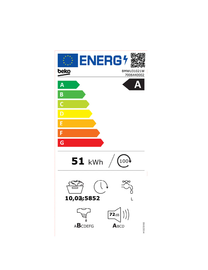 Image de la première page du manuel de l'appareil BMWU31021W