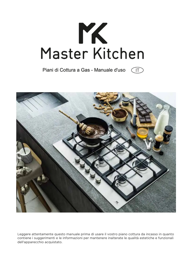 Page 1 de la notice Manuel utilisateur Master Kitchen MKHG 904101-PR LTC BK