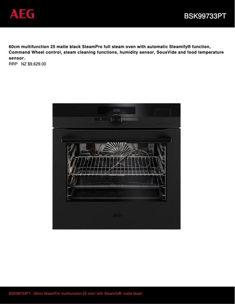 Página 1 del manual Ficha técnica AEG BSK99733PT
