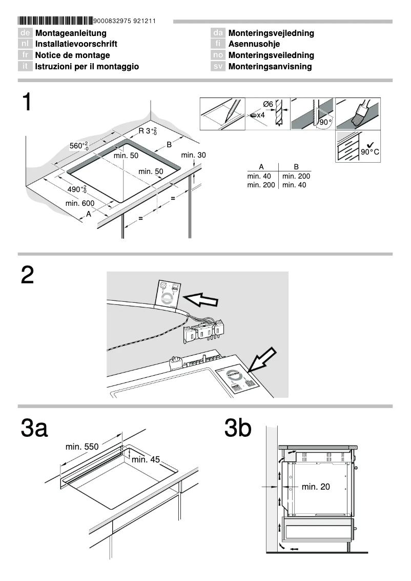 Page 1 de la notice Manuel utilisateur Bosch HND31PR50