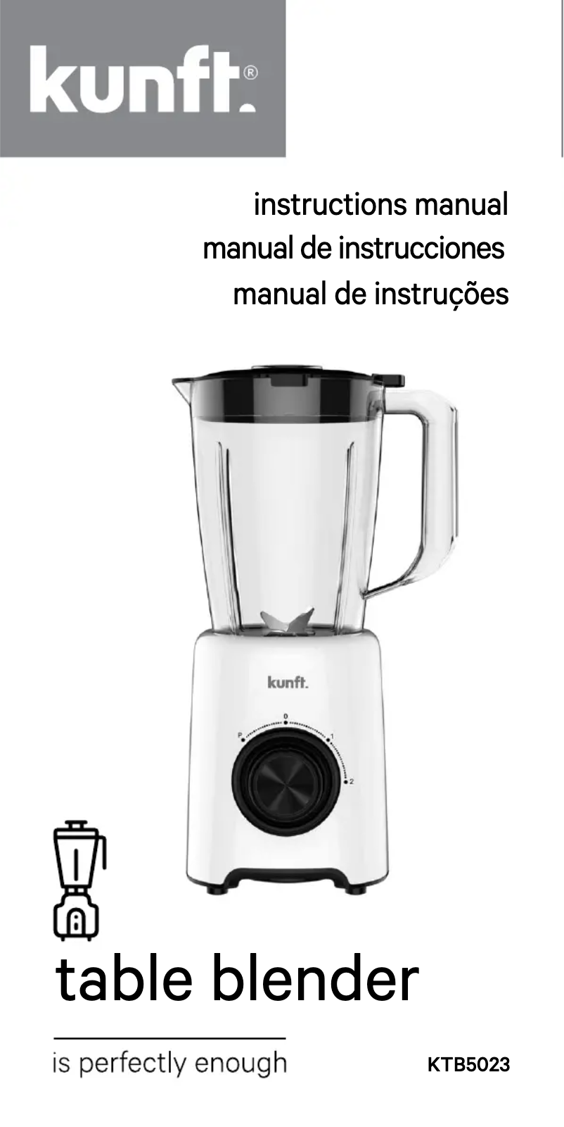 Imagen de la primera página del manual del dispositivo KTB5023