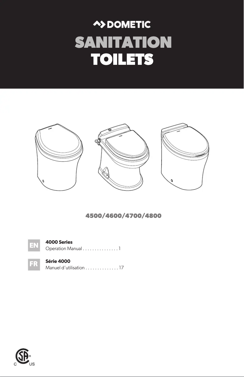 Image de la première page du manuel de l'appareil Vacuflush 4748