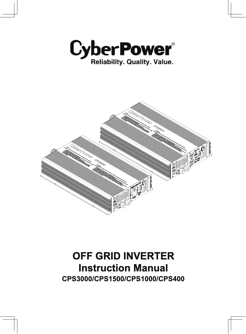 Page 1 de la notice Manuel utilisateur CyberPower CPS400ESA12