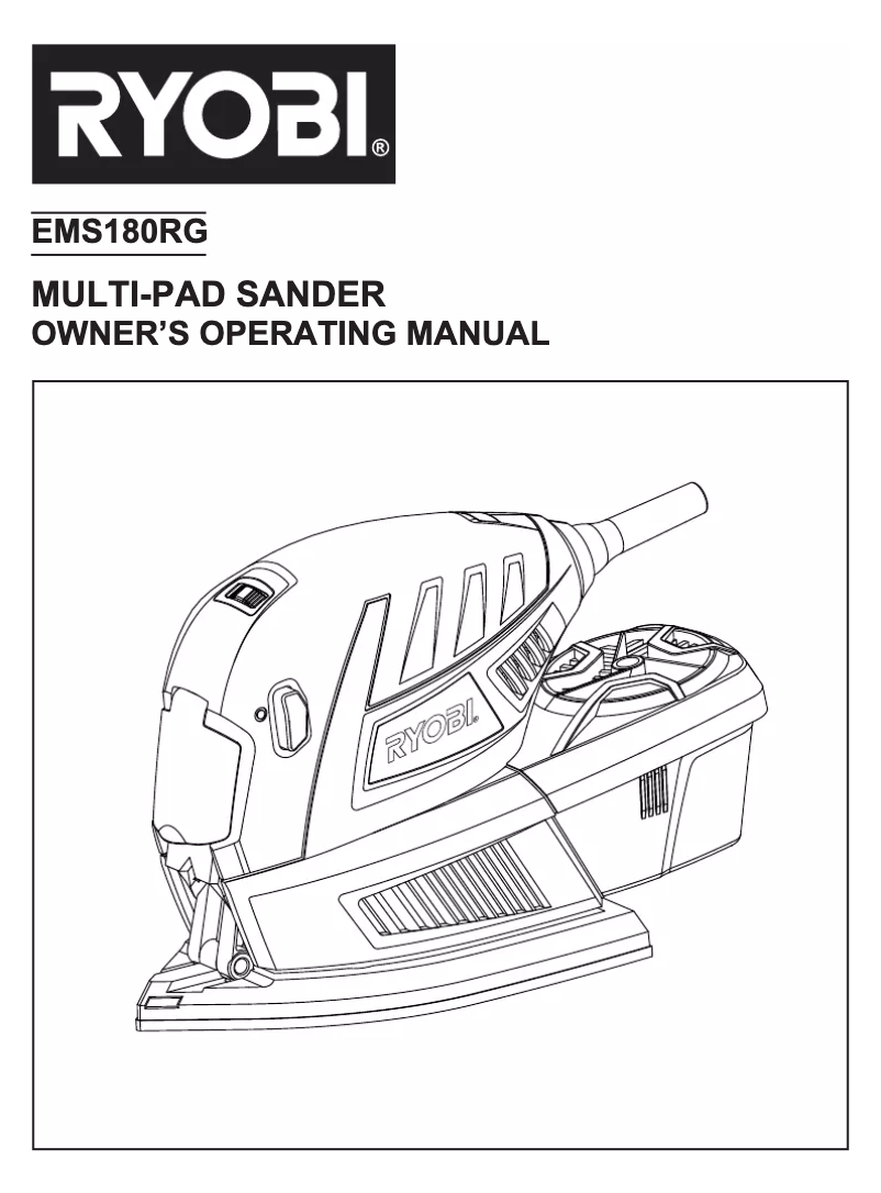 Image de la première page du manuel de l'appareil EMS180RG
