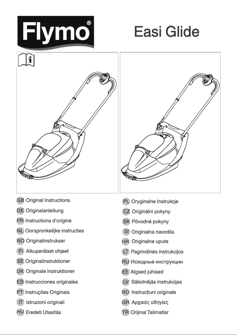 Image de la première page du manuel de l'appareil Easi Glide 330VX