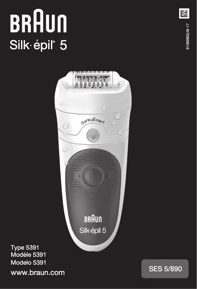 Image de la première page du manuel de l'appareil Silk-epil 5 5280