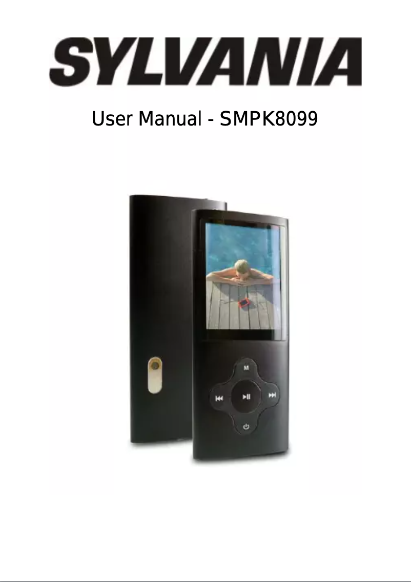 Image de la première page du manuel de l'appareil SMPK8099