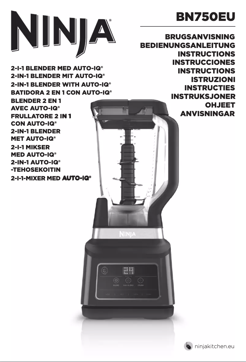 Página 1 del manual Manual de usuario Ninja Professional Plus Duo BN750