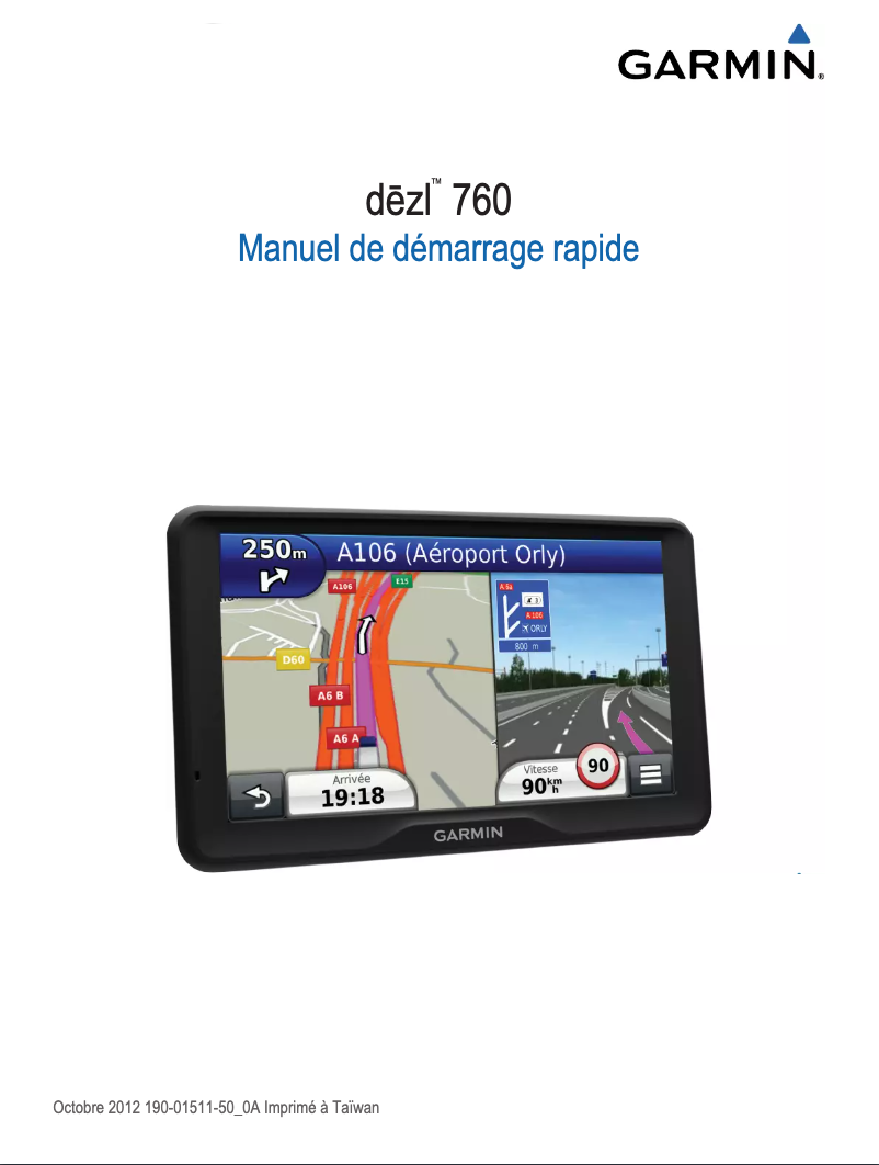 Image de la première page du manuel de l'appareil dēzl 760 LMT-D