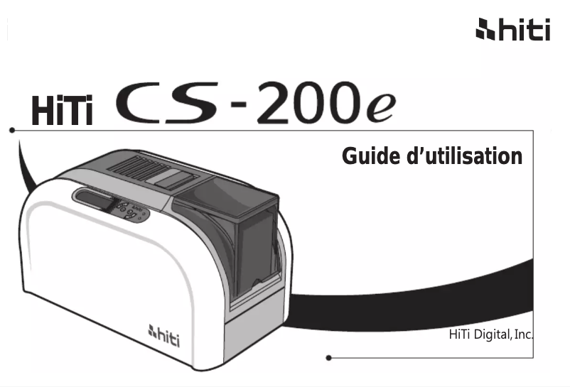 Image de la première page du manuel de l'appareil CS-200e