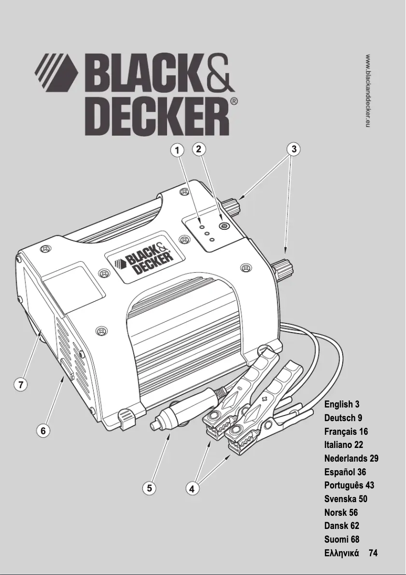 Page 1 de la notice Manuel utilisateur Black & Decker BDPC400