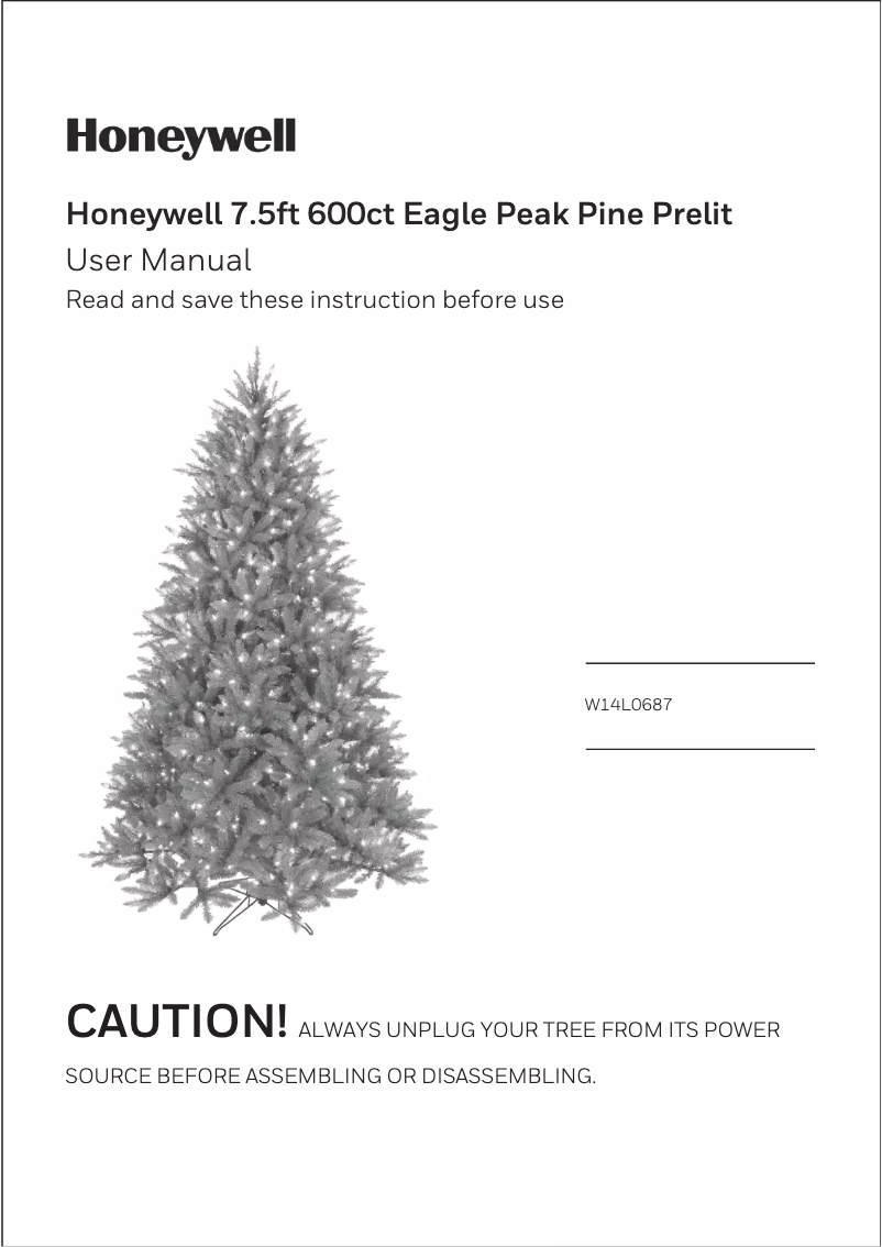 Image de la première page du manuel de l'appareil W14L0687