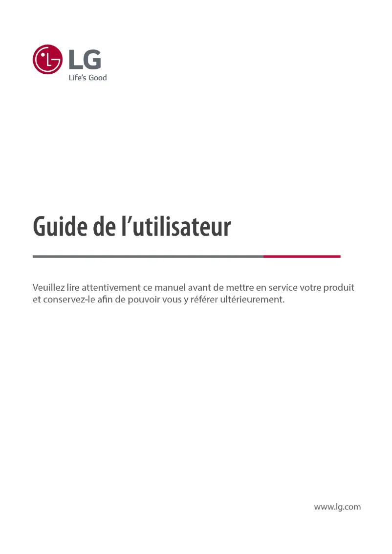 Page n°1 - Manuel utilisateur LG 32LQ630B6LA