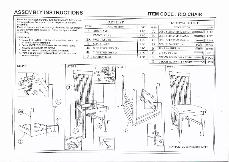 Page 1 de la notice Manuel utilisateur Talgø Rio