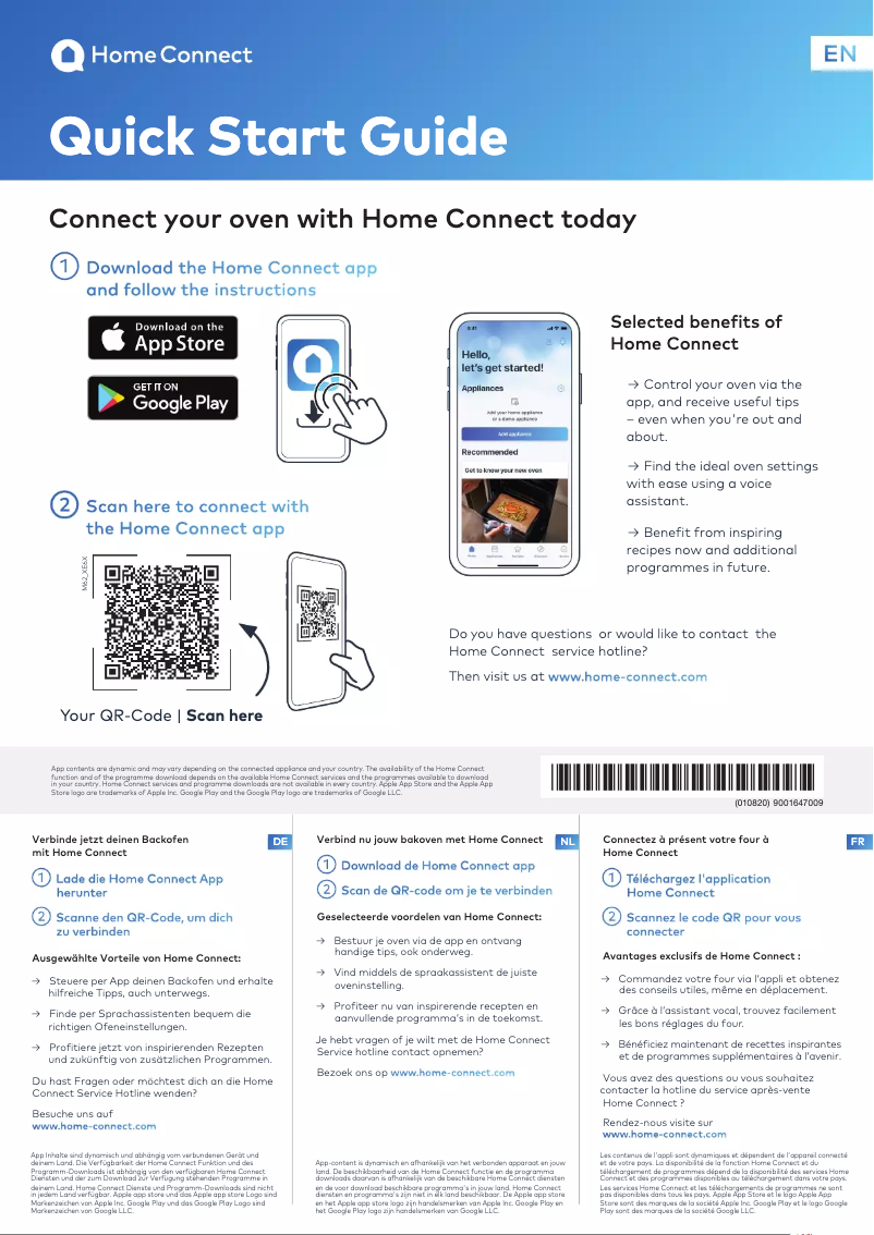 Page 1 de la notice Manuel utilisateur Siemens HS758G3B1