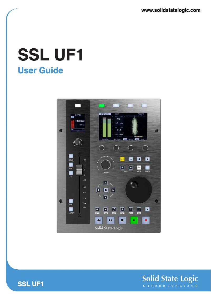 Image de la première page du manuel de l'appareil SSL UF1