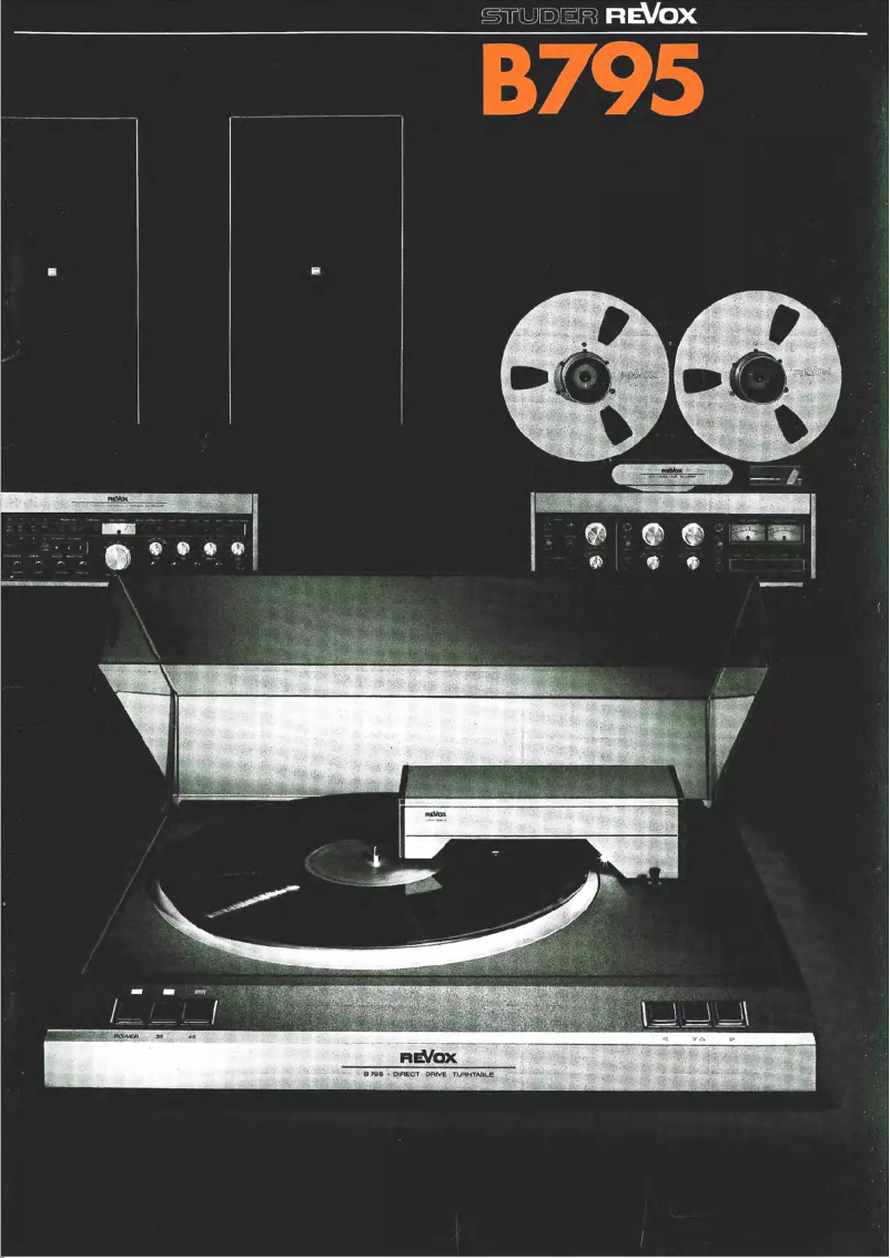 Image de la première page du manuel de l'appareil B795