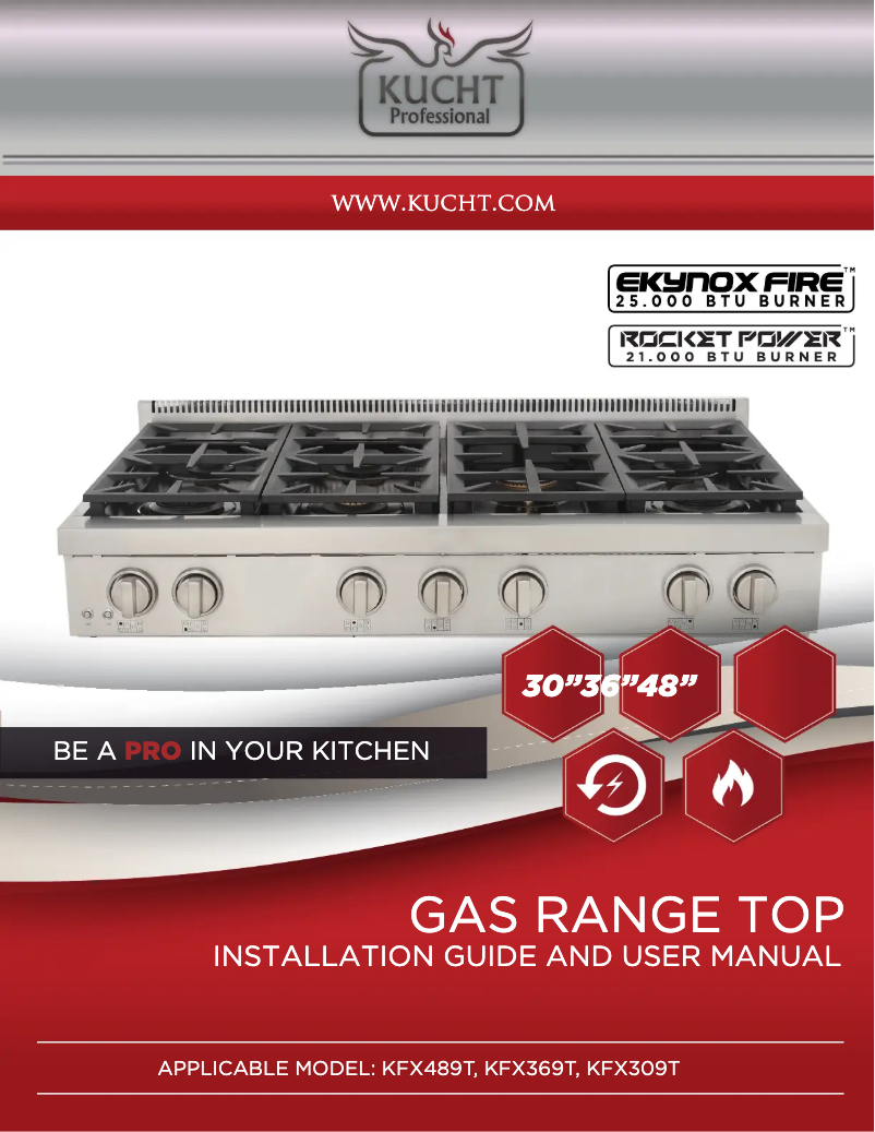 Page n°1 - Manuel utilisateur Kucht KFX309T