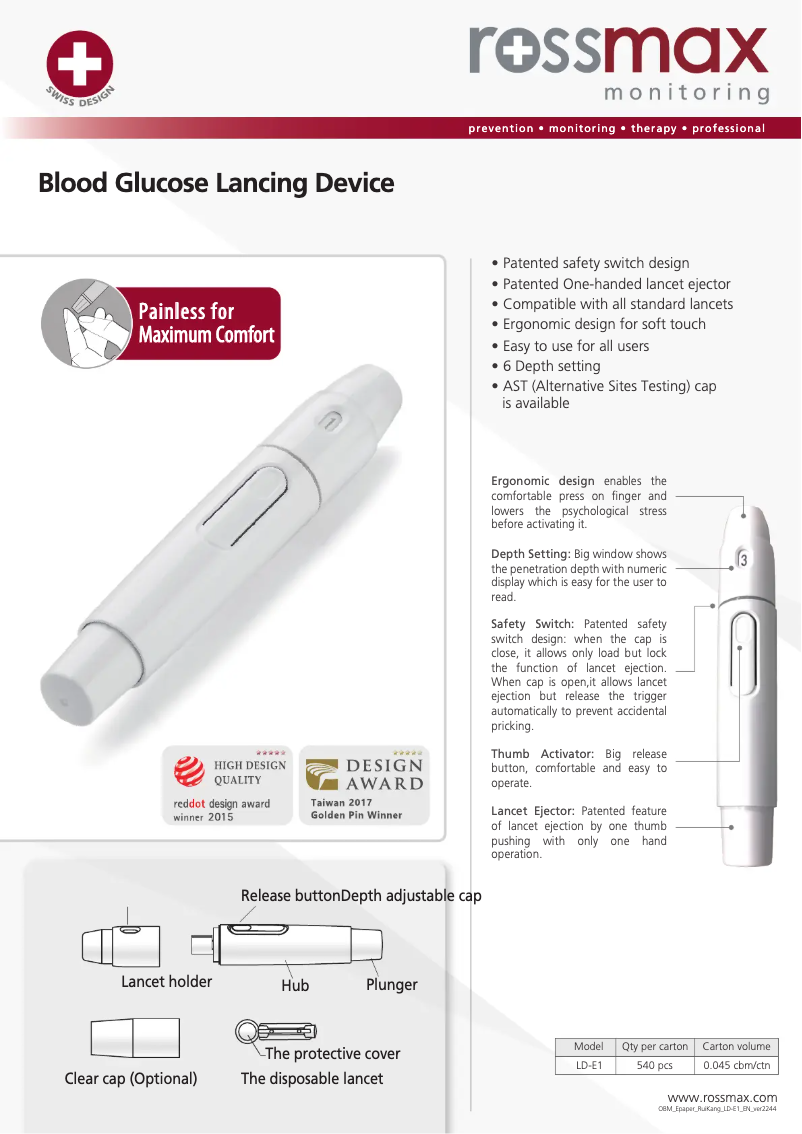 Image de la première page du manuel de l'appareil LD-E1