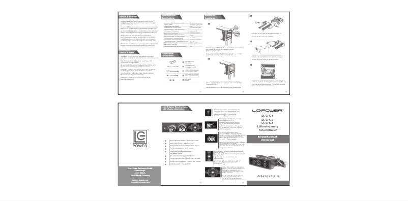 Page n°1 - Manuel utilisateur LC-Power LC-CFC-2