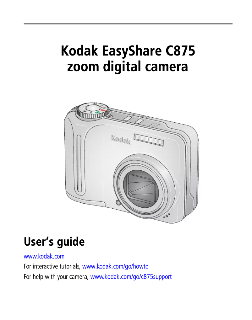 Página 1 del manual Manual de usuario Kodak EasyShare C875