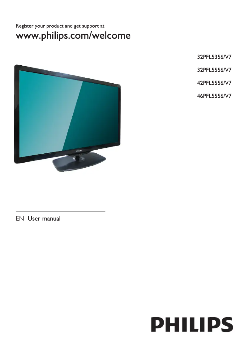Imagen de la primera página del manual del dispositivo 32PFL5356