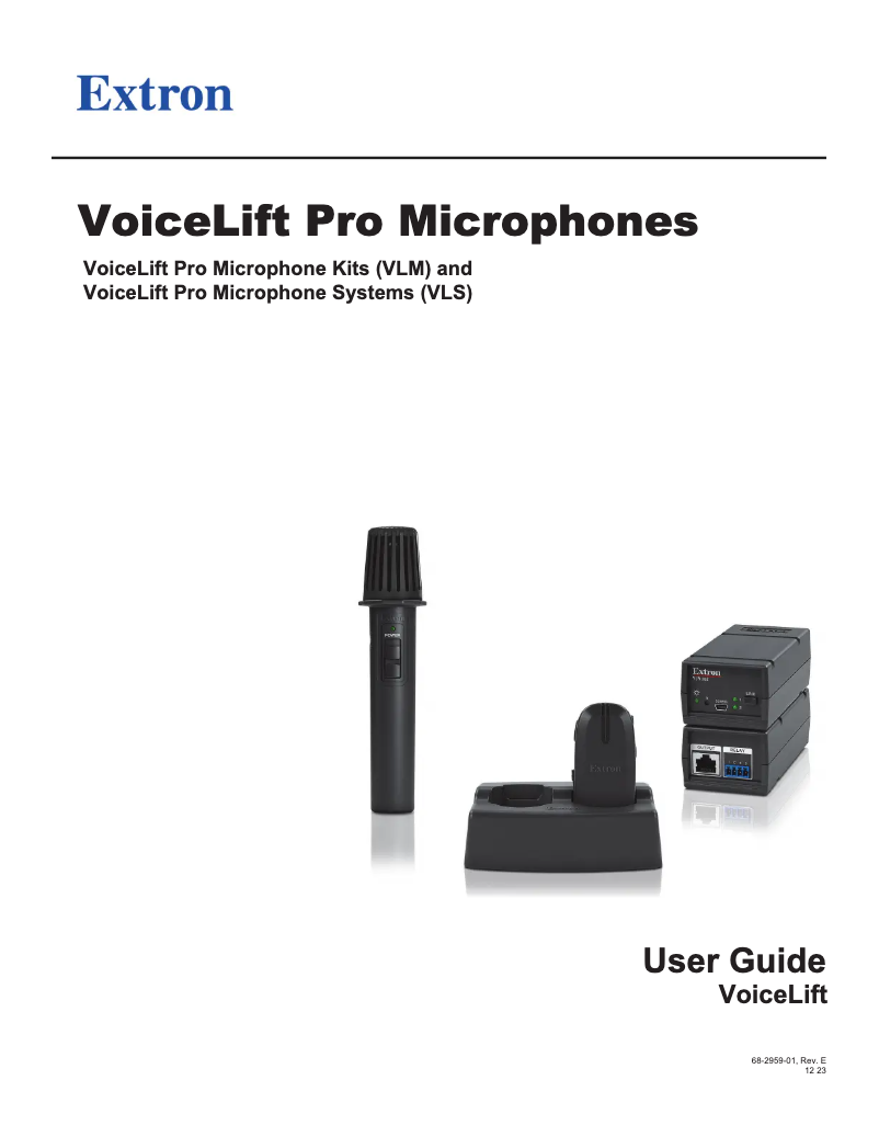 Image de la première page du manuel de l'appareil VoiceLift Pro Microphone