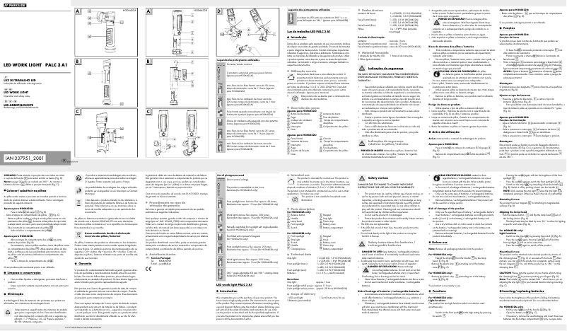 Page n°1 - Manuel utilisateur Parkside PALC 3 A1