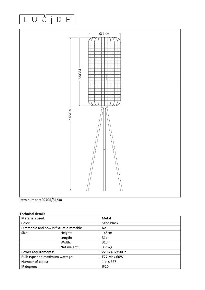 Image de la première page du manuel de l'appareil Esmee 02705/31/30