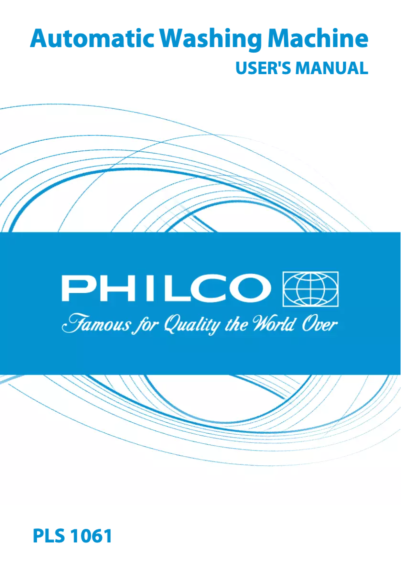 Page 1 de la notice Manuel utilisateur Philco PLS 1061