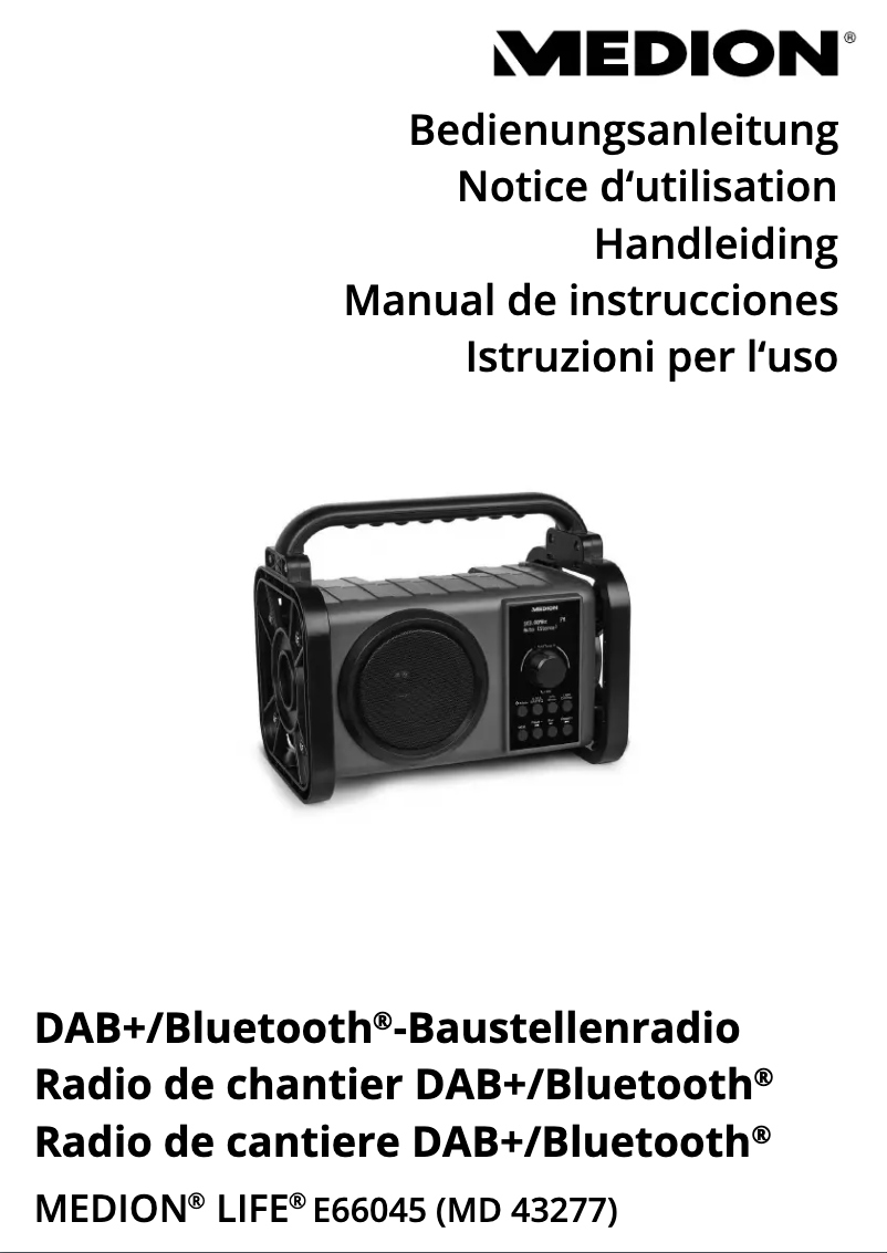 Page n°1 - Manuel utilisateur Medion LIFE E66045 (MD 43277)