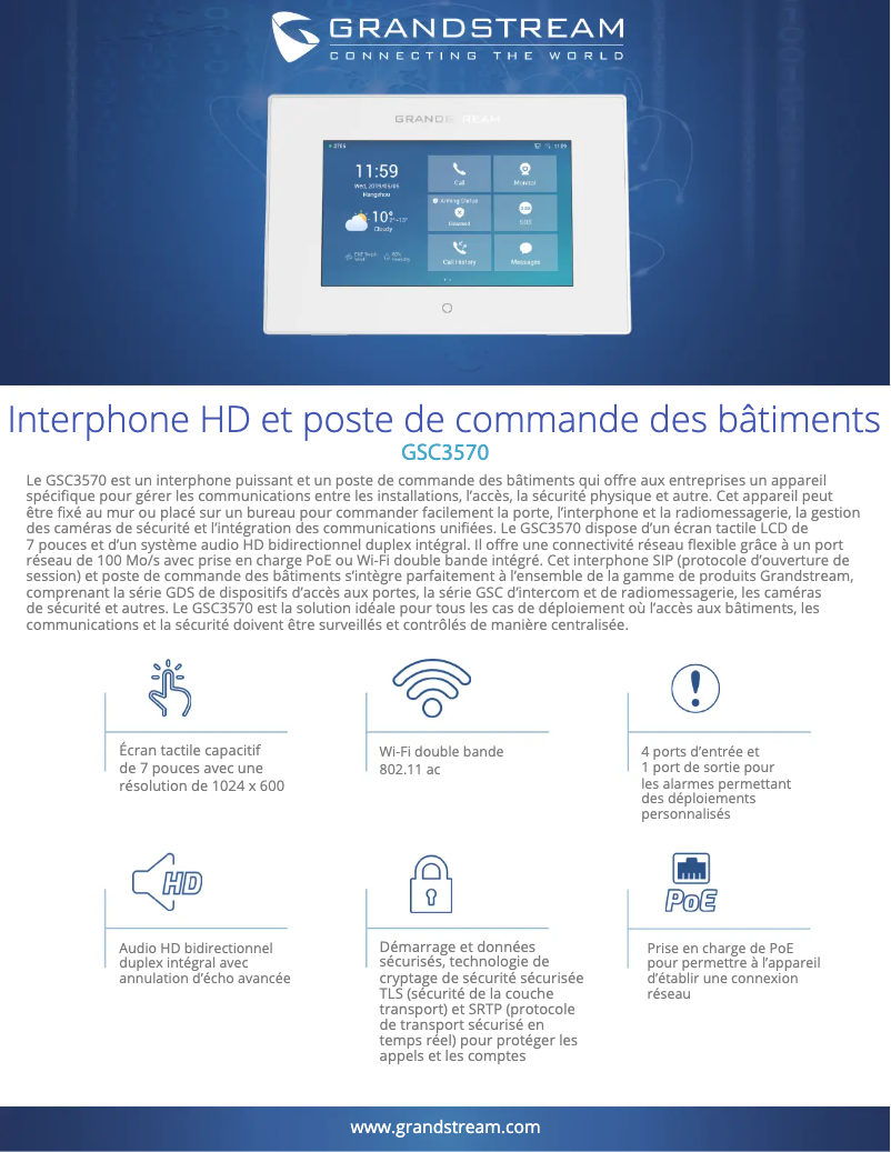 Image de la première page du manuel de l'appareil GSC3570