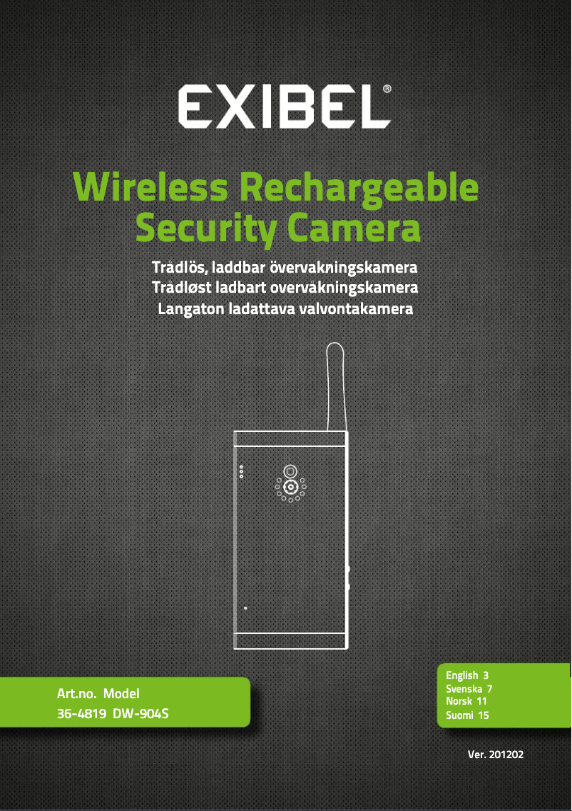 Page 1 de la notice Manuel utilisateur Exibel DW-904S