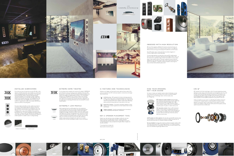 Page 1 de la notice Brochure KEF Ci130QRfl