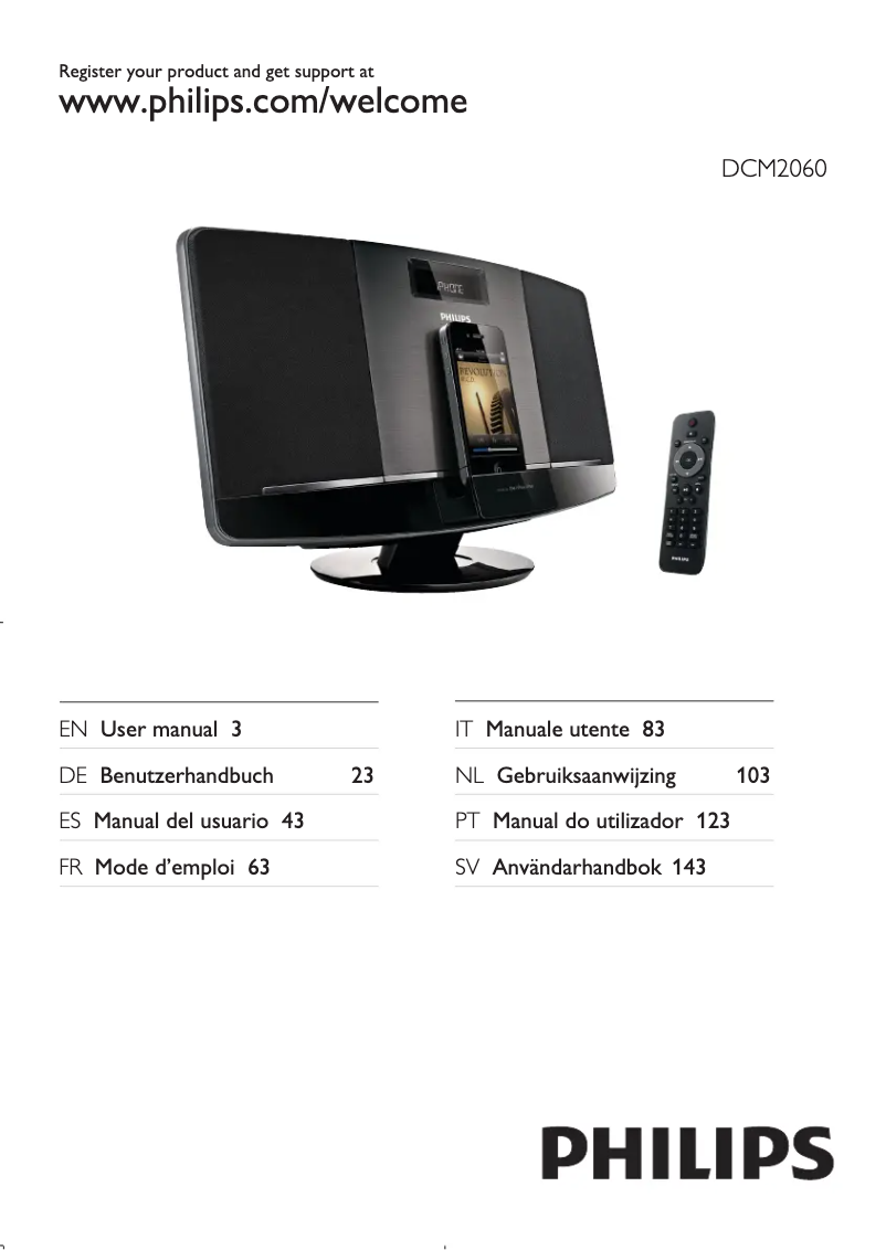 Página 1 del manual Manual de usuario Philips DCM2060