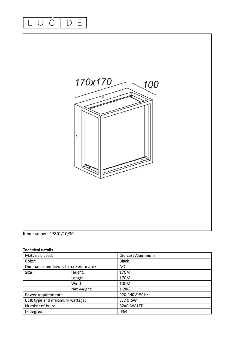 Image de la première page du manuel de l'appareil Singa LED