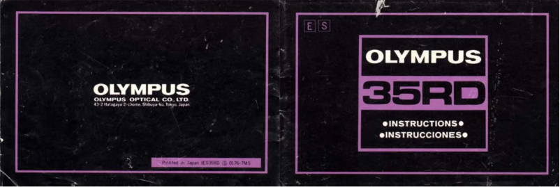 Page 1 de la notice Manuel utilisateur Olympus 35RD