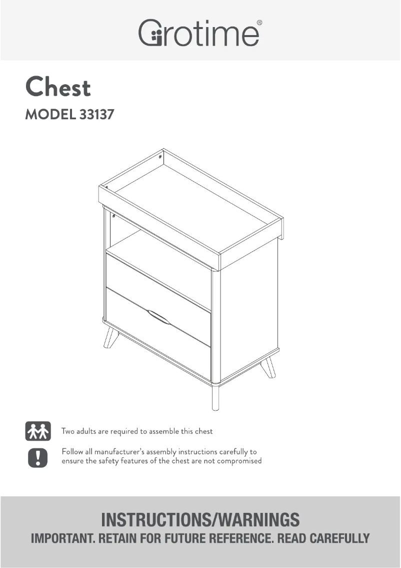 Page 1 de la notice Manuel utilisateur Grotime Linden Chest