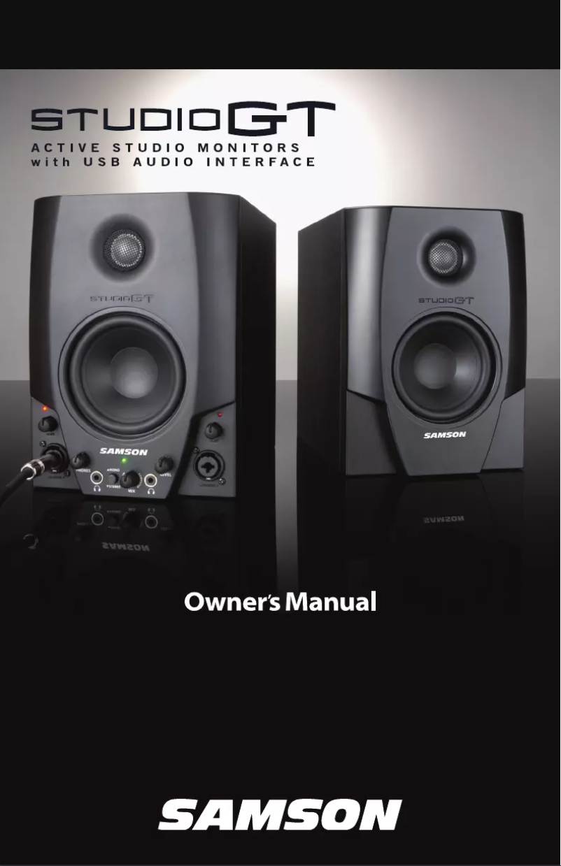 Page n°1 - Manuel utilisateur Samson Studio GT