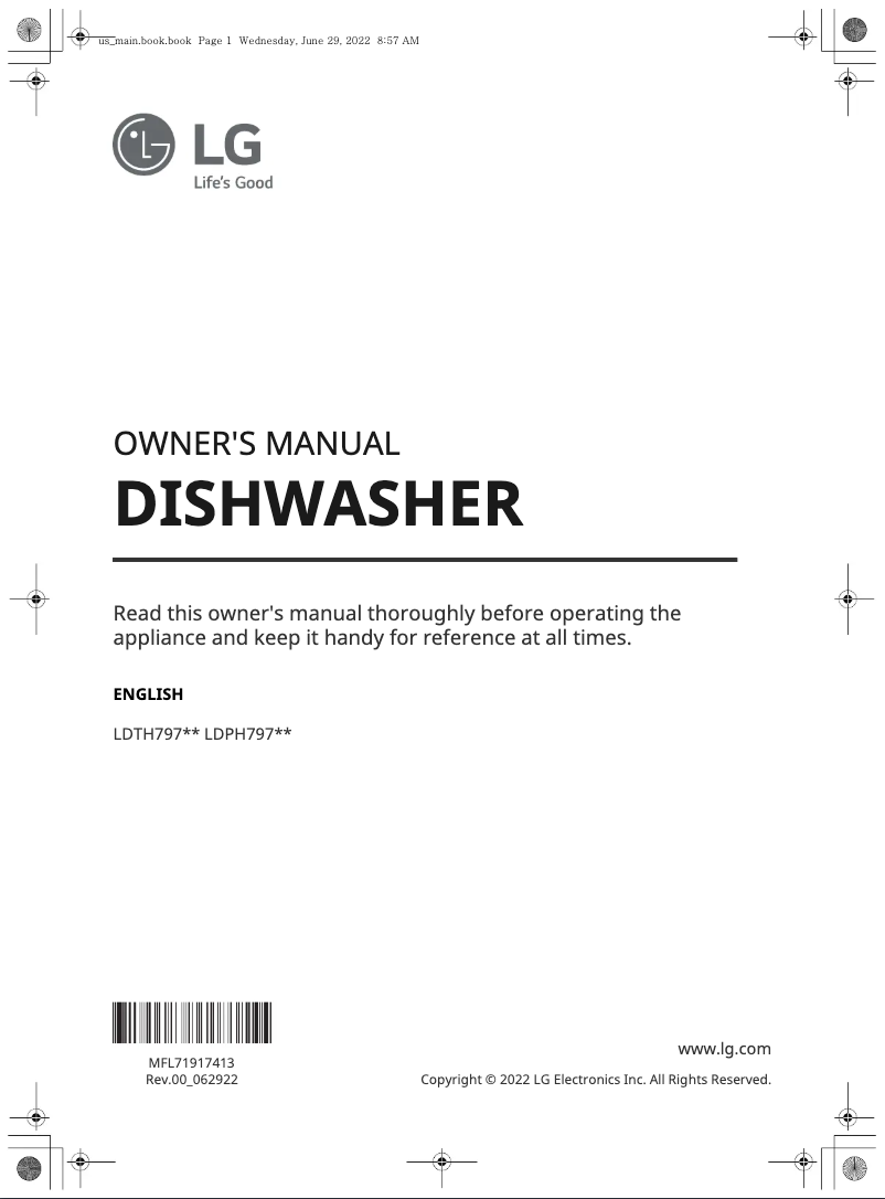 Imagen de la primera página del manual del dispositivo LDPH7972S