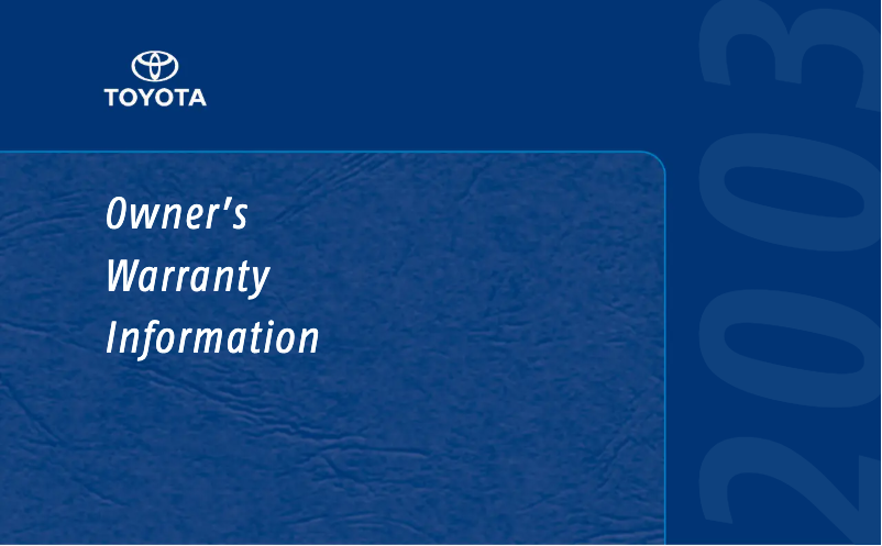 Image de la première page du manuel de l'appareil Solara (2003)