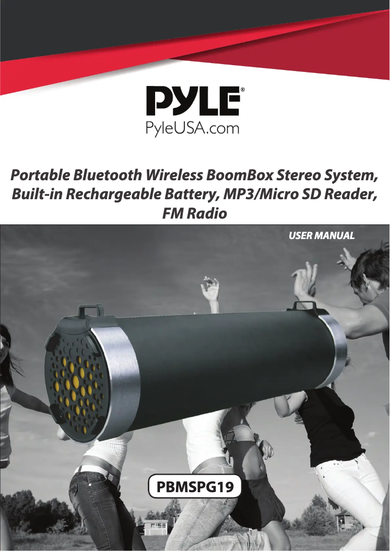 Page 1 of the manual User Manual Pyle PBMSPG19
