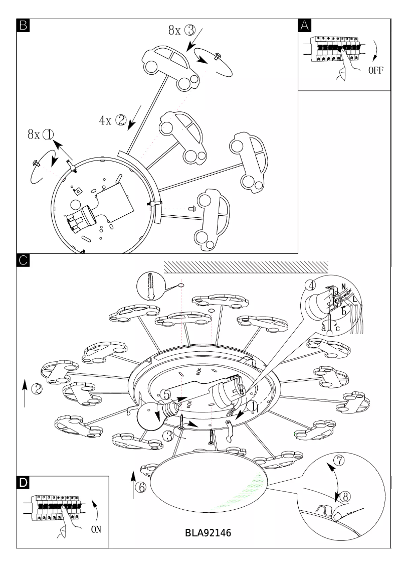 Page n°1 - Manuel utilisateur Eglo Viki 1