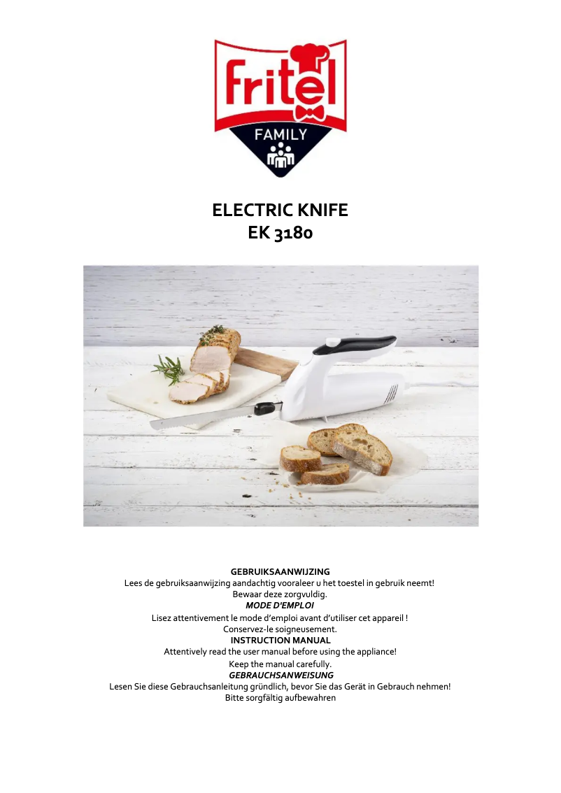 Page 1 de la notice Manuel utilisateur Fritel EK 3180