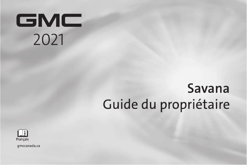 Page 1 de la notice Manuel utilisateur GMC Savana (2021)