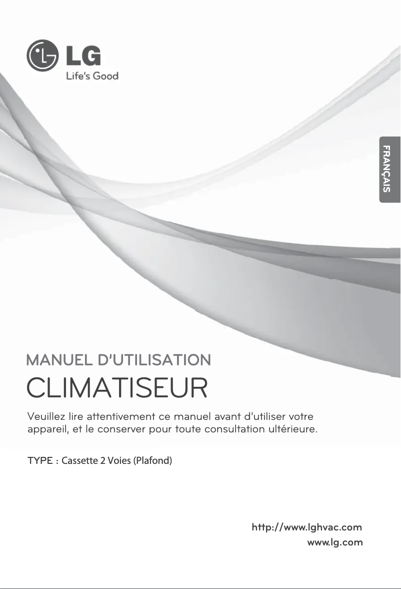 Page 1 de la notice Manuel utilisateur LG ARNU183TQC2