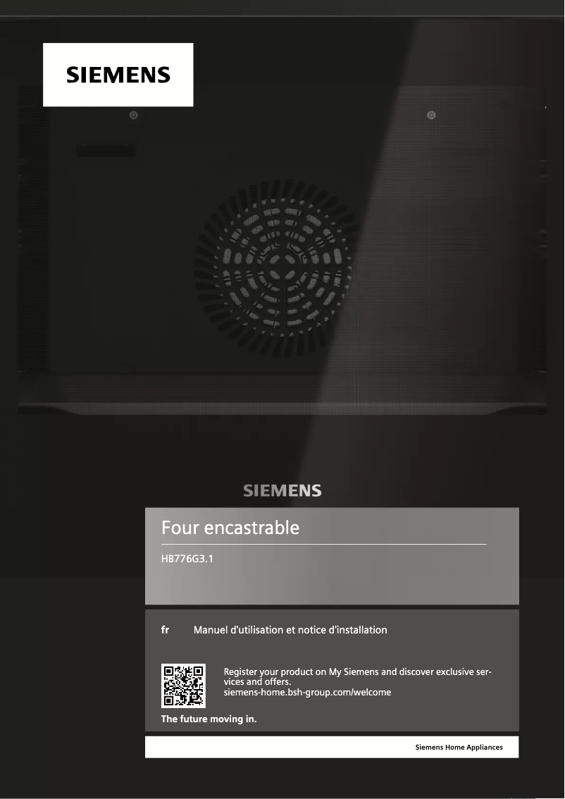 Page n°1 - Manuel utilisateur Siemens HB776G3B1