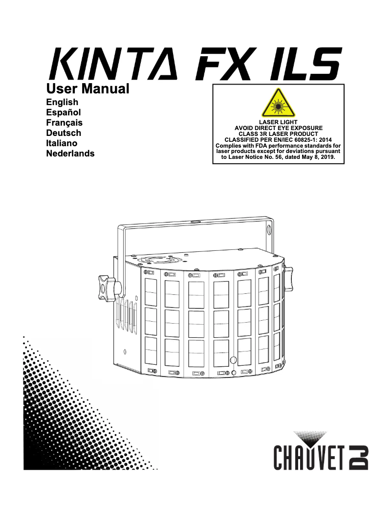 Page 1 de la notice Manuel utilisateur Chauvet Kinta FX ILS